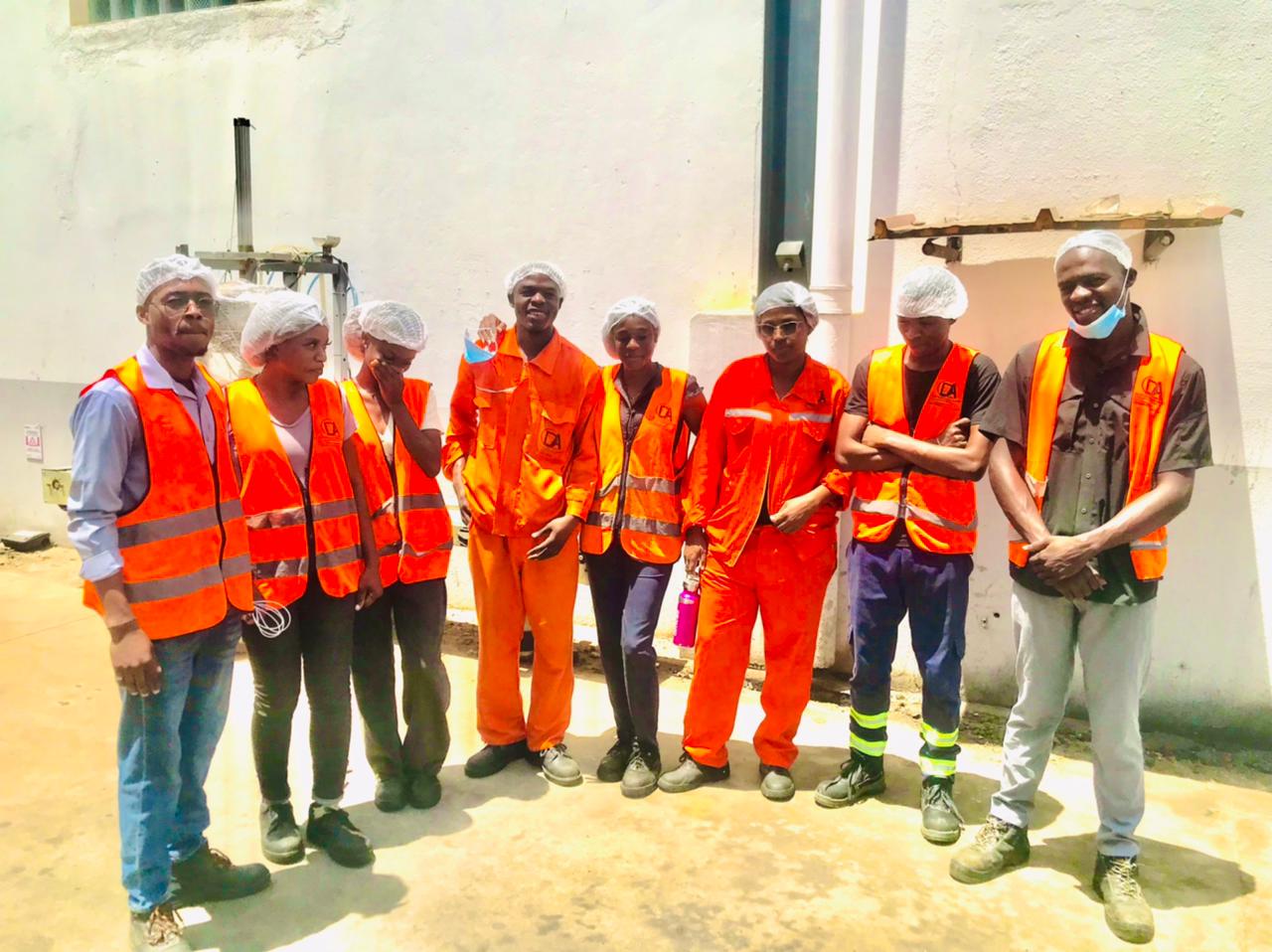 Registo da equipa no local de trabalho