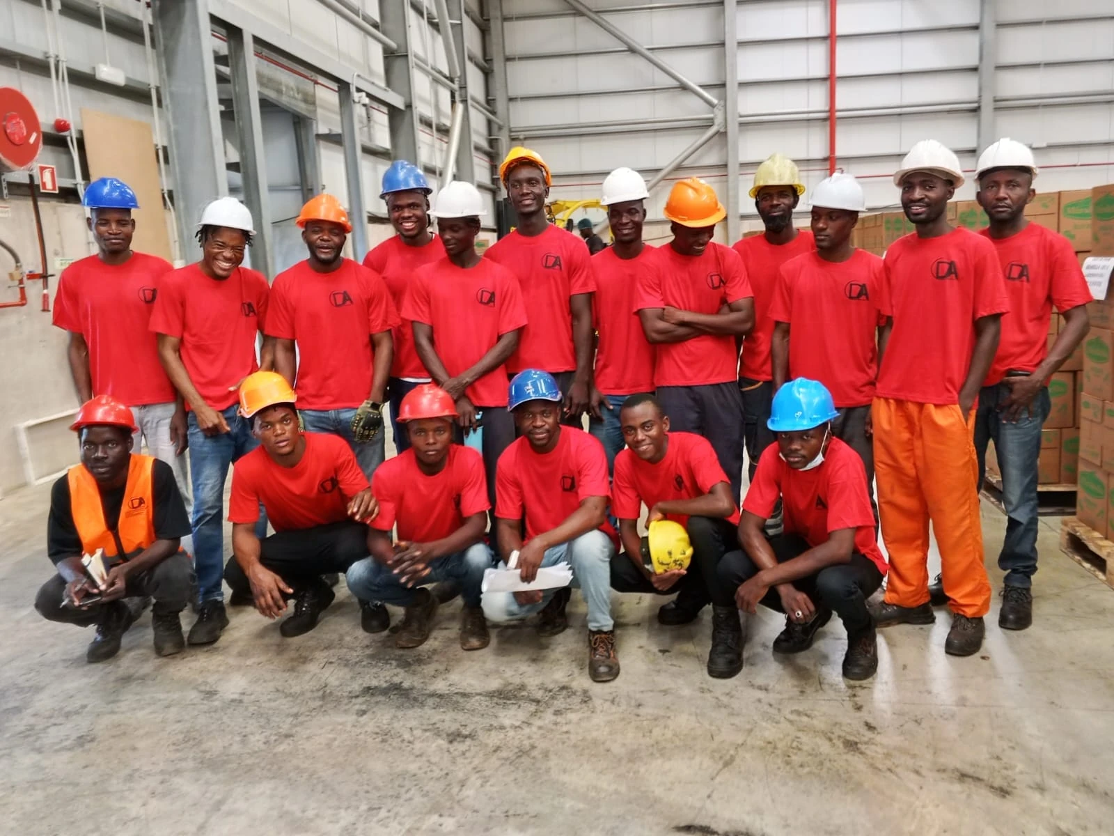 Equipa da Domingos Anacleto na unidade industrial